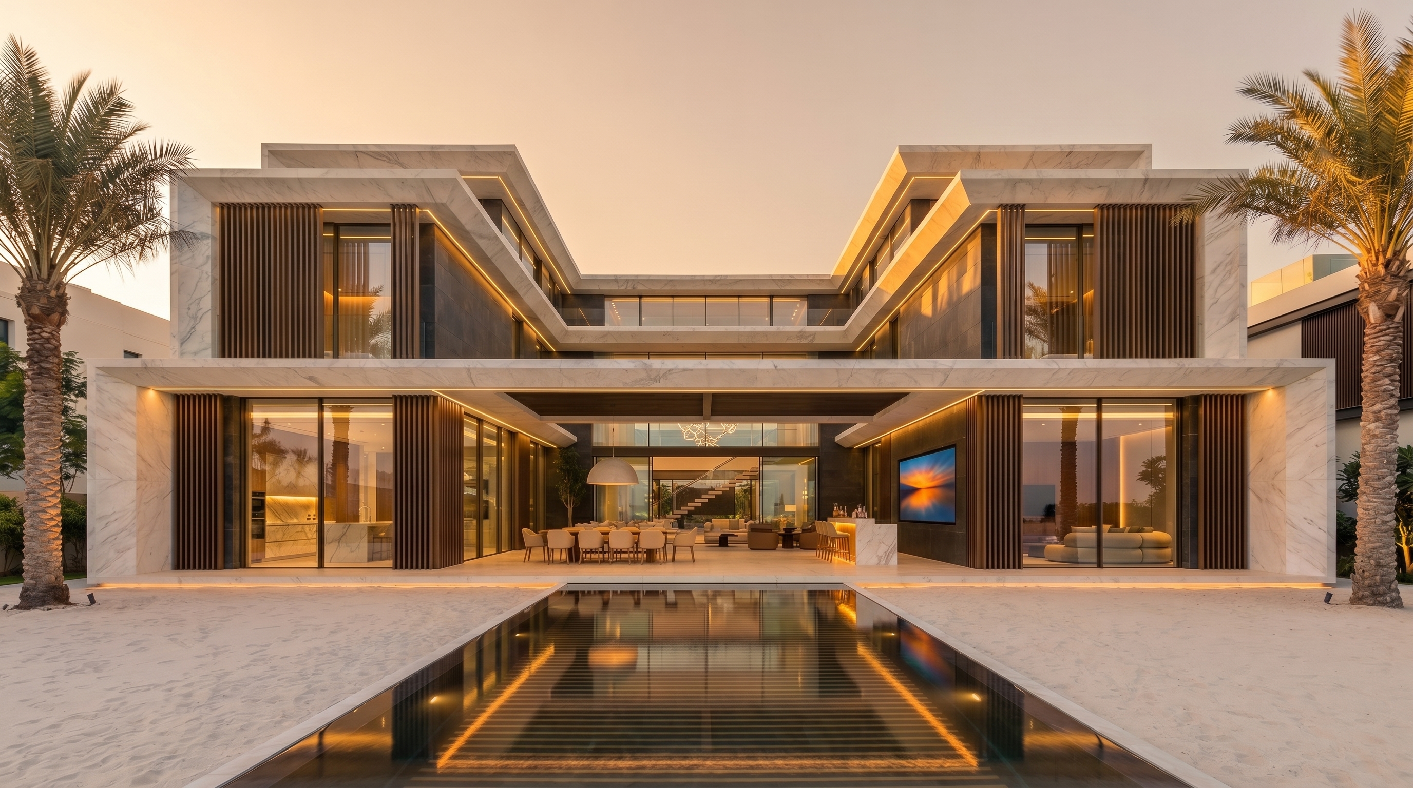 Palm Jumeirah Signature Villa — Golden Hour